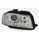 FAROIS LUZ DIURNA AUDI A3 8P (5/03-6/08). FUNDO CROMADO