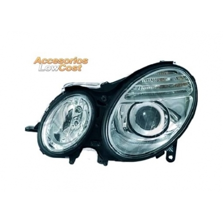 FAROL / OPTICA DIREITA H7+H7 / MERCEDES CLASSE E W211 / 06-09 / CROMADO