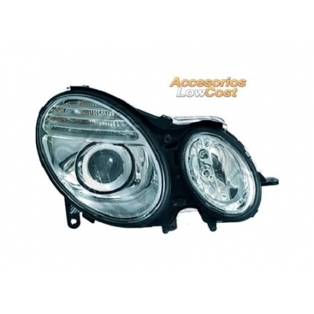 FAROL / OPTICA DIREITA H7+H7 / MERCEDES CLASSE E W211 / 06-09 / CROMADO