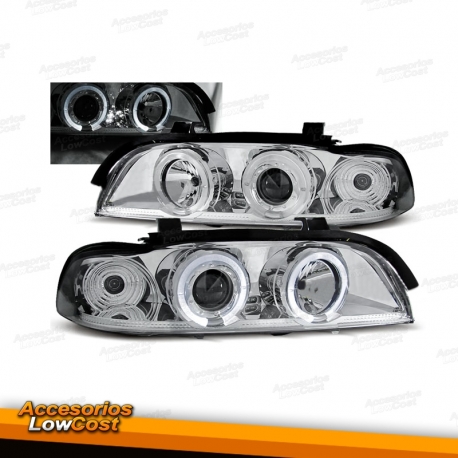 FAROS CCFL BMW E39, 95-00 H1+H1 ,COLOR CROMO