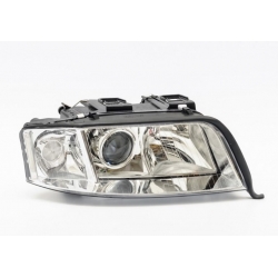 FAROL / OPTICA DIREITA COM PROJECTOR / AUDI A6 4B / 01-04 CROMADA