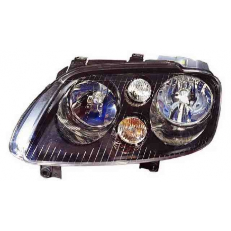 FAROL / OPTICA ESQUERDA / VW TOURAN / 03-06 FUNDO PRETO