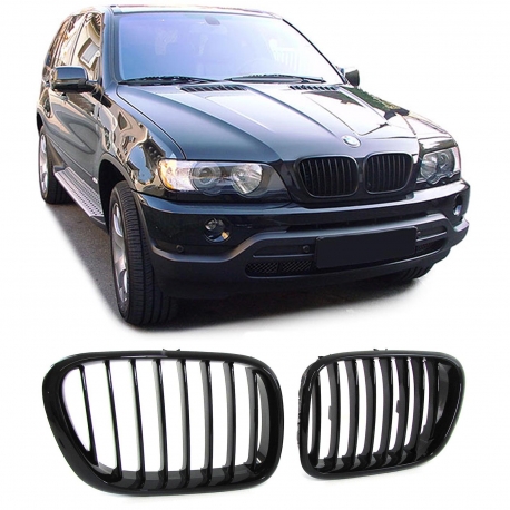 GRELHAS FRONTAIS BMW X5 (99-03) PRETO