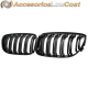 REJILLA FRONTAL DOBLE COSTILLA BMW E90/91, 05-08, NEGRO BRILLANTE.