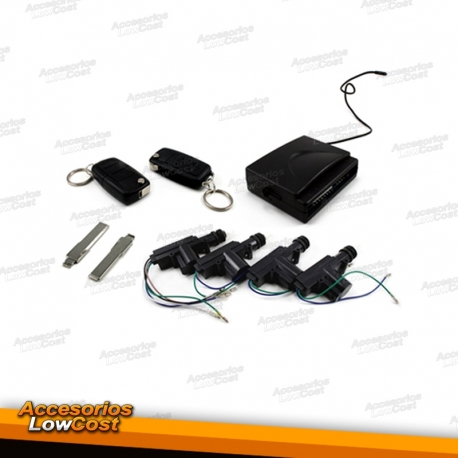 KIT FECHO CENTRAL REMOTO CHAVE RETRACTIL COM MOTORES