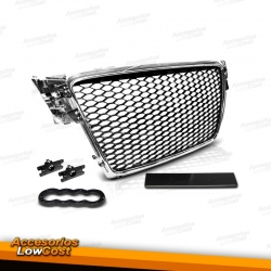 PARRILLA FRONTAL AUDI A8 08-11 CROMO LOOK RS