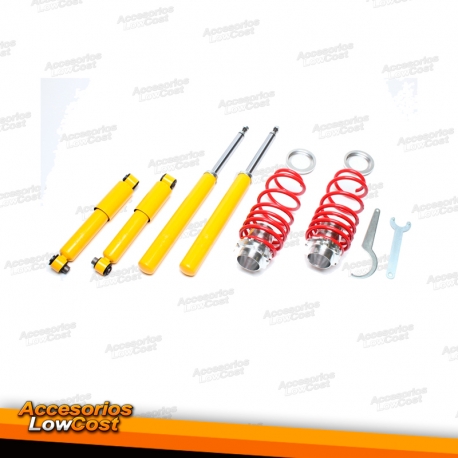 KIT SUSPENSÃO REGULÁVEL COILOVER PEUGEOT 106 09/1991 - 07/2003