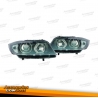 FARÓIS ANGEL EYES CCFL / BMW E90 08-12 / FUNDO PRETO