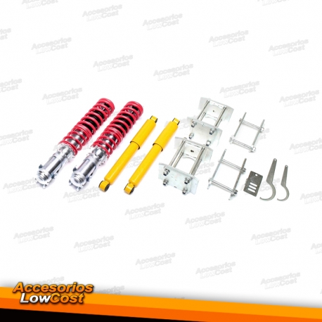 KIT SUSPENSAO REGULAVEL COILOVER VOLKSWAGEN CADDY 1995 - 2003