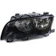 FARÓIS DE SERIE PARA BMW SERIE 3 E46 SEDAN / TOURING (05/1998-8/2001). FUNDO PRETO