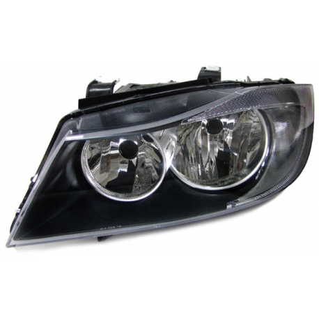 FAROIS DE SERIE PARA BMW SERIE 3 E90 BERLINA 5 PORTAS (2005-09/2008). FUNDO PRETO.