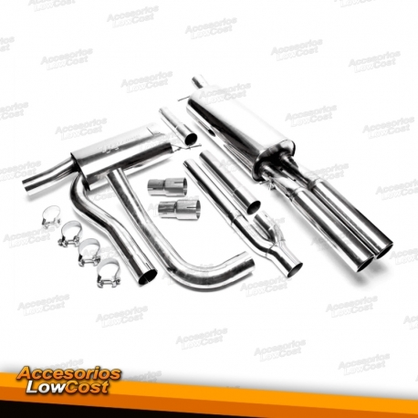 LINHA DE ESCAPE EM INOX PARA AUDI A4 B5 (1. 6, 1. 8 20V, 1. 8T E 1. 9TDI).