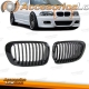 REJILLAS DELANTERAS NEGRO BRILLANTE PARA BMW SERIE 3 E46 COUPE Y CABRIO, 99-03