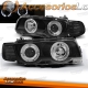 FAROIS ANGEL EYES / BMW E38 / 98-01 FUNDO PRETO