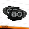 FARÓIS ANGEL EYES BMW SERIE 1 E87  04-11  PRETO