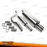 LINHA DE ESCAPE EM INOX PARA AUDI A3 8L (12/98-11/03).  SEAT LEON 1M E GOLF 4