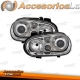 FAROIS ANGEL EYES VW GOLF IV LOOK R32, 97-03 FUNDO CROMADO