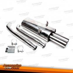 LINHA DE ESCAPE EM INOX PARA BMW E36 COUPE, CABRIO E BERLINA- 325i E 328i (91-99).