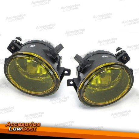 FAROS ANTINIEBLA DELANTEROS EN AMARILLO, PARA LAS DEFENSAS PACK M DE BMW SERIE 3 E46 (98-05) Y SERIE 5, E39 (95-04)