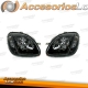 FARÓIS MERCEDES SLK R170. 96-04- FUNDO PRETO