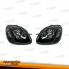 FARÓIS MERCEDES SLK R170. 96-04- FUNDO PRETO