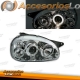 FAROIS ANGEL EYES OPEL CORSA B,93-00. FUNDO CROMADO.