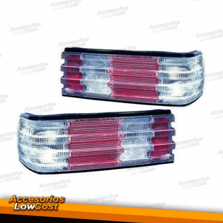 FAROLINS TRASEIROS / MERCEDES S W126 / 80-91 BRANCO