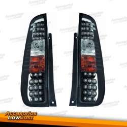 PILOTOS TRAS. LED FORD FIESTA 02- , LED 3 PUERTAS, CRISTAL CLARO/NEGR,