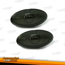 INTERMITENTES LATERALES CRISTAL CLARO/ NEGRO PEUGEOT 206 98-09, 307 01-05