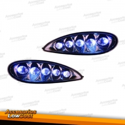 LUCES DIURNAS W220, 02-05, INCL. PARRILLA, CLARO/CROMADO