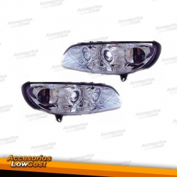 FAROIS ANGEL EYES / OPEL OMEGA B / 94-99 FUNDO CROMADO