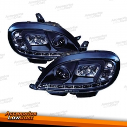 FAROS LUZ DIURNA CITROEN SAXO, 99- - CRISTAL CLARO/NEGRO