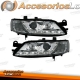 FARÓIS COM LUZ DIURNA LED / OPEL VECTRA 99-02 FUNDO CROMADO