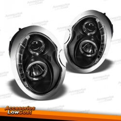 FAROS LUZ DIURNA MINI, 01-06- CRISTAL CLARO/NEGRO-