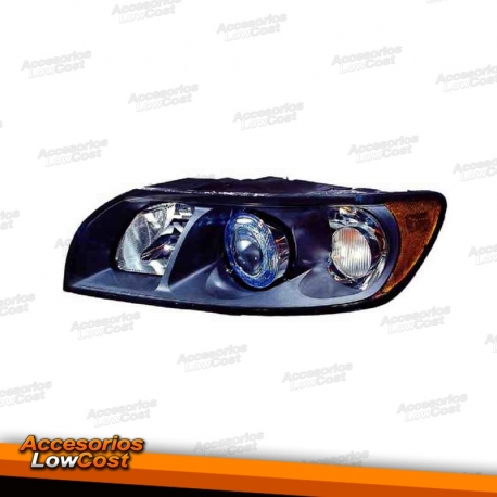 FAROL / OPTICA ESQUERDA H7+HB3 / VOLVO S40 / V50 / FUNDO PRETO
