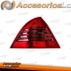 FAROLINS TRASEIROS LED / MERCEDES C W203 / 04-07 VERMELHO CINZA