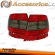 FAROLINS TRASEIROS LED / AUDI A4 B5 / VERMELHO ESCURECIDO