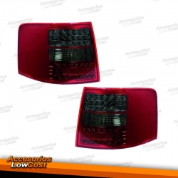 PILOTOS TRAS. LED A6, 97-04 - CRISTAL CLARO/ROJO-NEGRO/AVANT