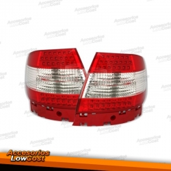 PILOTOS TRASEROS LED PARA AUDI A4 B5, 94-00, ROJO BLANCO.