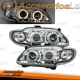 FARÓIS ANGEL EYES RENAULT MEGANE 1   96-99. FUNDO CROMADO