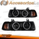 FAROIS ANGEL EYES CCFL / BMW E36 / 90-99 FUNDO PRETO