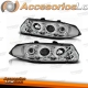 FARÓIS ANGEL EYES / ROVER 200 / 95-00 / FUNDO CROMADO