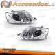 FAROIS COM LUZ DIURNA LED / AUDI TT / 98-05 FUNDO CROMADO