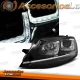 FAROS DELANTEROS DRL LED PARA VW GOLF VII, 11/12-17, fondo negro