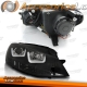 FAROS DELANTEROS DRL LED PARA VW GOLF VII, 11/12-17, fondo negro