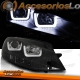 FAROS DELANTEROS DRL LED PARA VW GOLF VII, 11/12-17, fondo negro