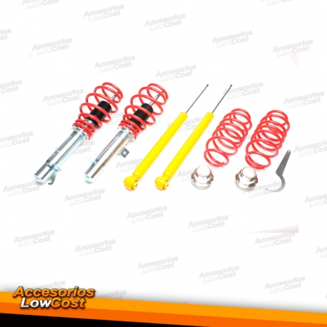 KIT SUSPENSAO REGULAVEL COILOVER FORD FIESTA