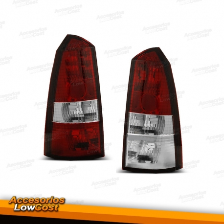 PILOTOS TRASEROS FORD FOCUS TOURNIER 98-04 ROJO BLANCO