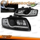 FAROS LED TFL LUZ DIURNA AUDI A4 B6 (10/00-11/04) NEGROS