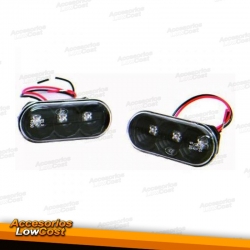 INTERMITENTES LATERALES VW+SEAT (96-08) LED. CRISTAL CLARO/NEGRO